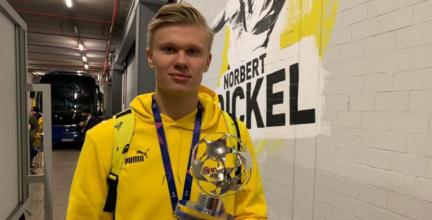 Liga dos Campeões: Jovem atacante norueguês que ofuscou Neymar quebra recordes