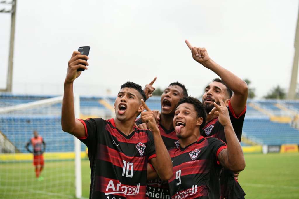 Selfie na goleada do Atlético-CE sobre o Barbalha (Foto: Kely Pereira/Atlético Cearense)