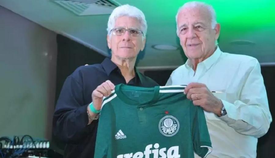 João Carlos (dir.) em evento do Palmeiras (Foto: Divulgação)