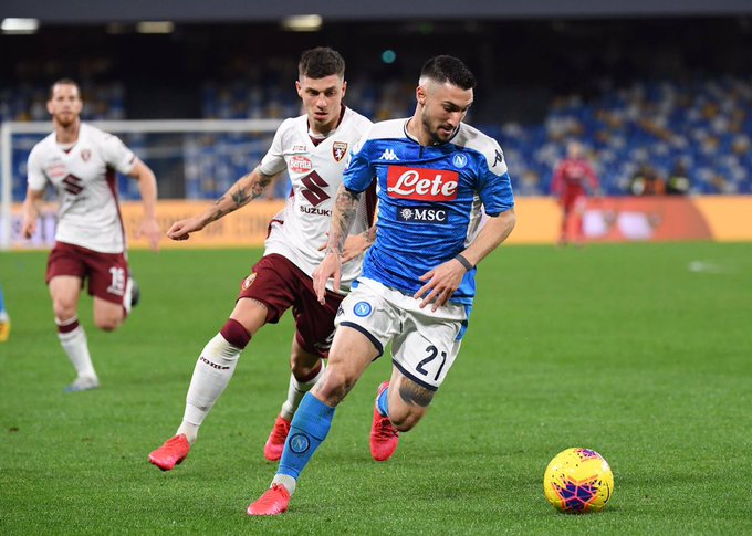 ITALIANO: Napoli derrota Torino em casa e já sonha com a Liga dos Campeões