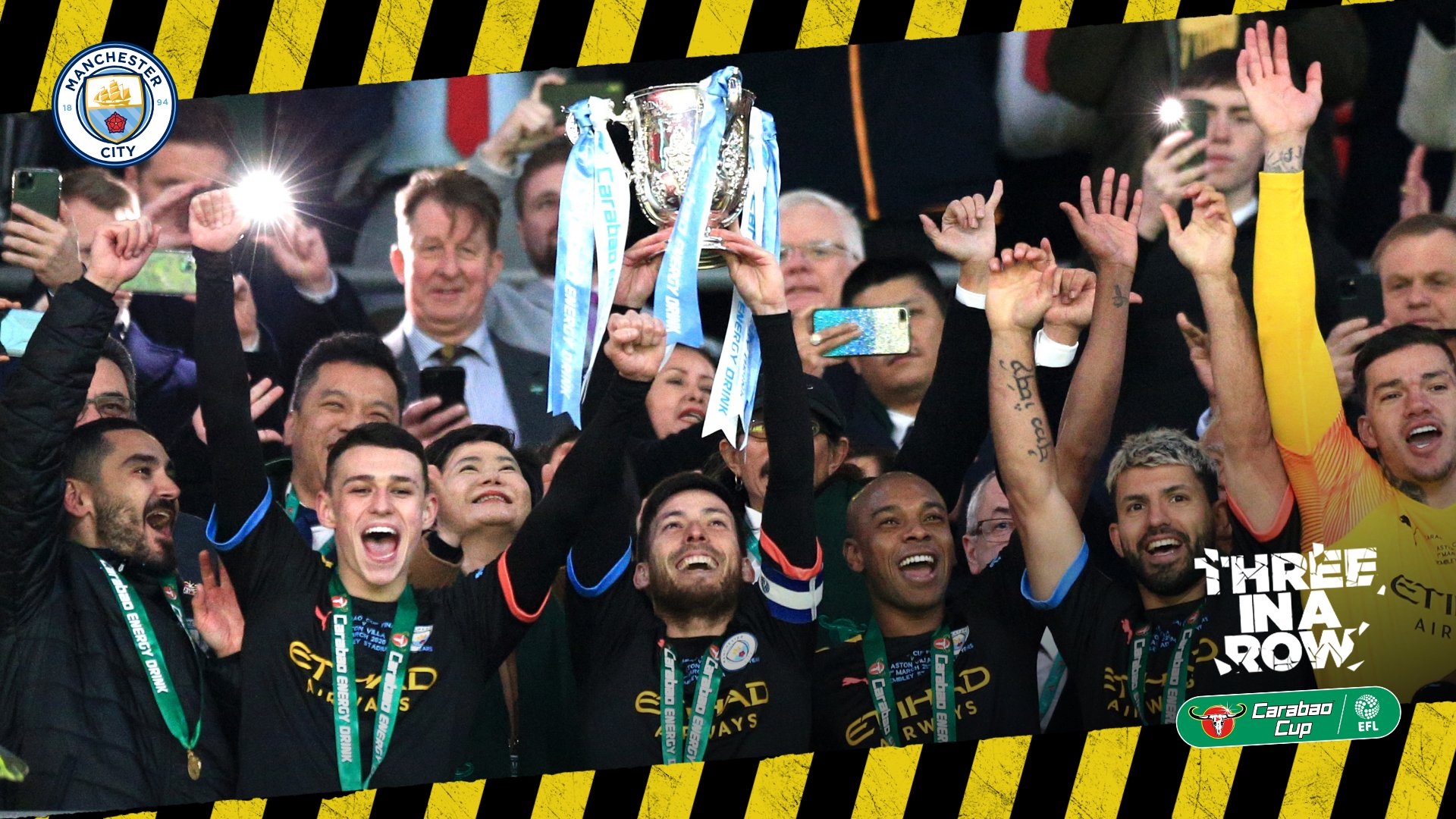 COPA DA LIGA INGLESA: Manchester City confirma favoritismo e é tricampeão