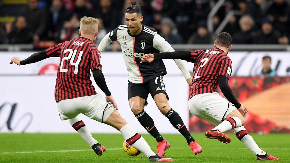 Coronavírus adia jogo de volta entre Juventus e Milan pela Copa da Itália