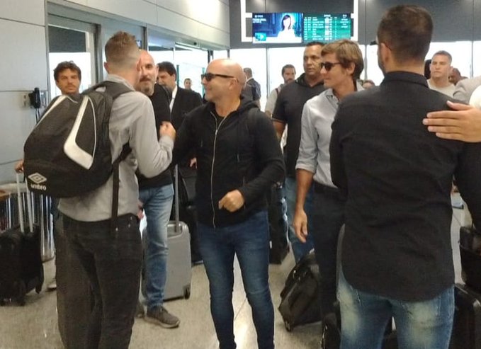 Com auxiliares, Sampaoli chega a BH para comandar o Atlético-MG e ver clássico