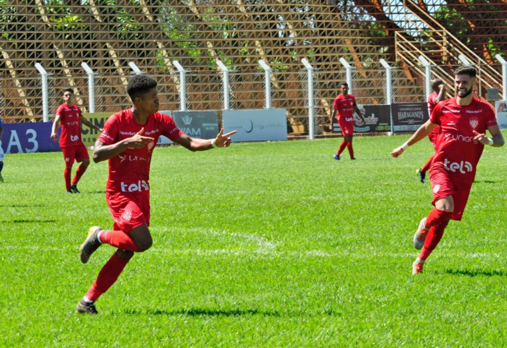 Fabrício fez dois gols na vitória do Noroeste sobre o Olímpia (Foto: Bruno Freitas)