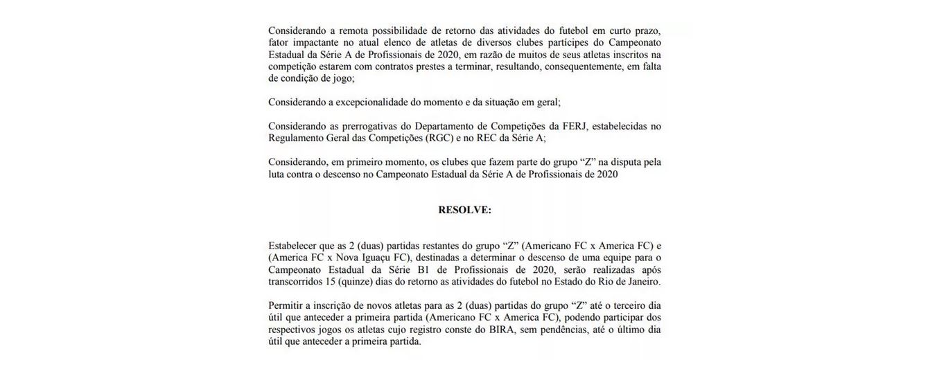 Carioca: FERJ confirma que clubes que disputam Grupo Z poderão inscrever atletas