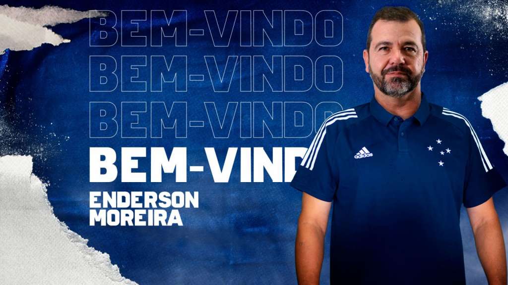 Enderson Moreira foi oficializado no Cruzeiro (Foto: Divulgação/Cruzeiro)