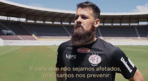 Ferroviária junta times masculino e feminino e lança vídeo contra coronavírus