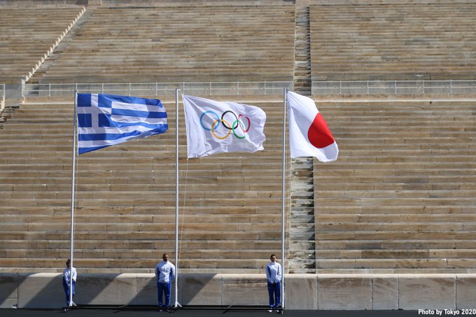 Com estádio vazio em Atenas, organização de Tóquio-2020 recebe a chama olímpica