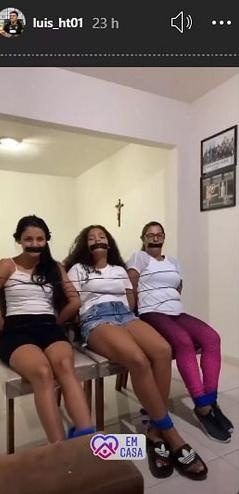 Jogador do Botafogo amarra mulheres, mas apaga vídeo após reações negativas