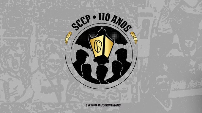 Corinthians lança logo comemorativo do aniversário de 110 anos do clube