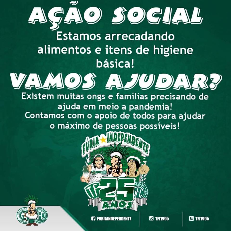 Por arrecadação de alimentos, torcida do Guarani se mobiliza no combate ao Covid-19
