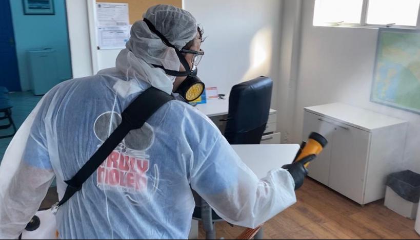 Sai, coronavírus! Clube da Série B realiza sanitização em estádio