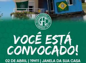Em home office na quarentena, Guarani organiza comemoração dos 109 anos de fundação