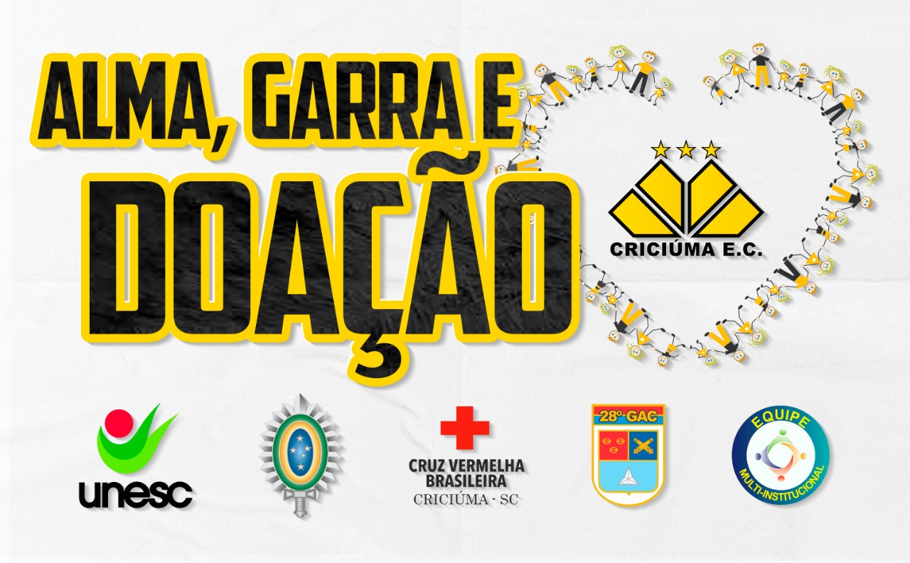 Catarinense: Criciúma e Unesc se unem em campanha solidária