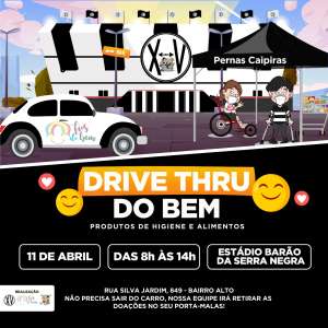 Em parceria com projetos, XV promove ação para arrecadar alimentos e itens de higiene