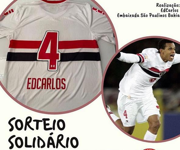 Ex-zagueiro do São Paulo sorteará camisa para ajudar instituição de caridade