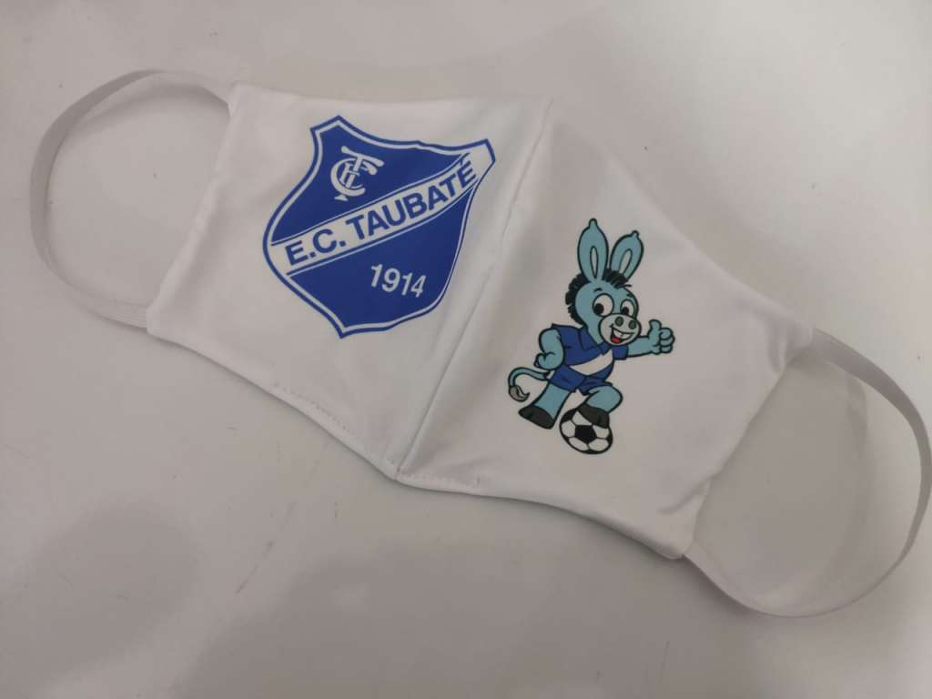 Já as máscaras do Taubaté contam com um mascote desenhado por Maurício de Souza