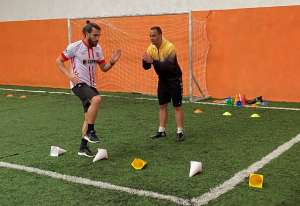 Paulista A3: Em quarentena, volante do Velo Clube faz trabalho físico à parte