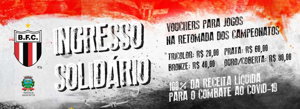 Para ajudar contra Covid-19, Botafogo-SP promove venda de ingressos