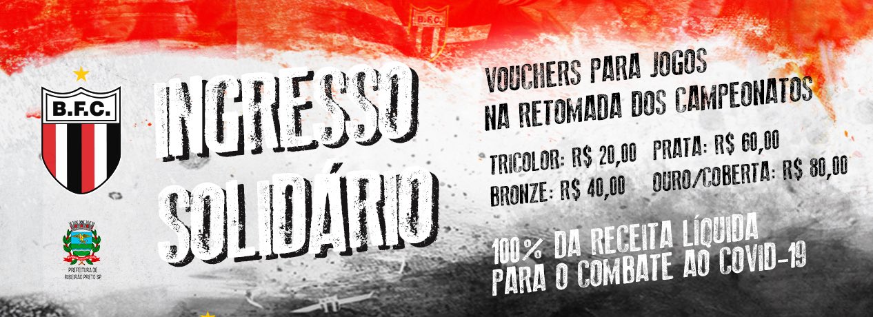 Botafogo-SP promove venda de ingressos e destina valor para luta contra Covid-19
