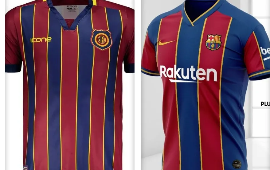 Novo uniforme do Barcelona lembra muito o do Madureira. E clube fluminense tira onda