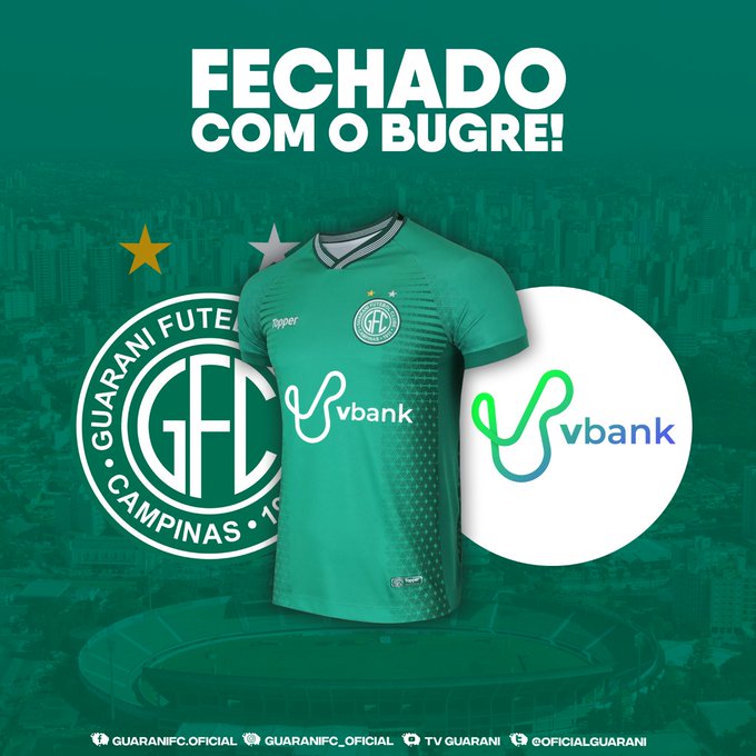 Mesmo em pandemia, Guarani anuncia patrocinador master para sequência do Paulista