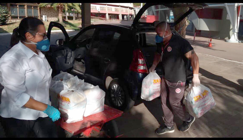 Ação do Inter arrecada 4 toneladas de alimentos e começa a distribuir máscaras