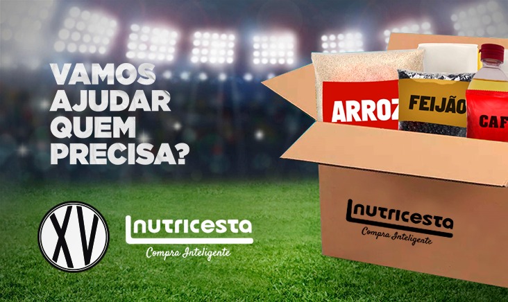 Paulista A2: XV de Piracicaba faz arrecadação online de cestas básicas