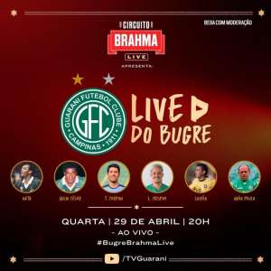 Com craques do passado, presidente do Guarani confirma detalhes de live: 'Bate papo'