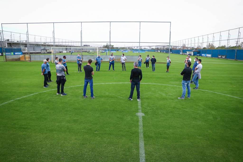 Grêmio testa funcionários contra o Covid-19 e prepara volta do elenco