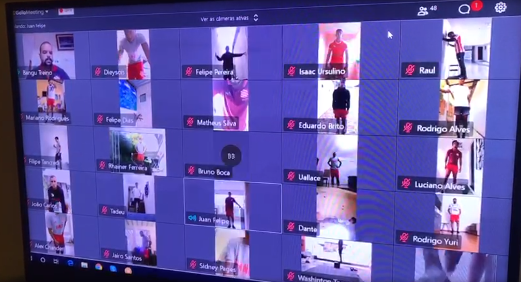 Carioca: Bangu segue tendência e faz treino online com acompanhamento da comissão