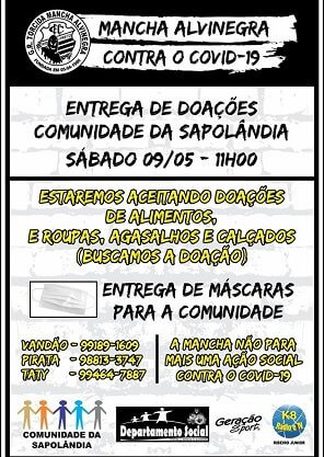 Paulista A3: Torcida uniformizada do Comercial faz campanha para ajudar comunidade