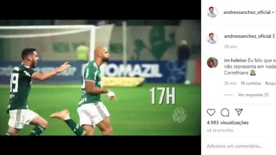 Instagram de Andrés Sanchez é hackeado e posta vídeo do Palmeiras