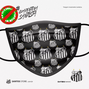 Santos segue rival e lança máscara personalizada; parte do valor será doada