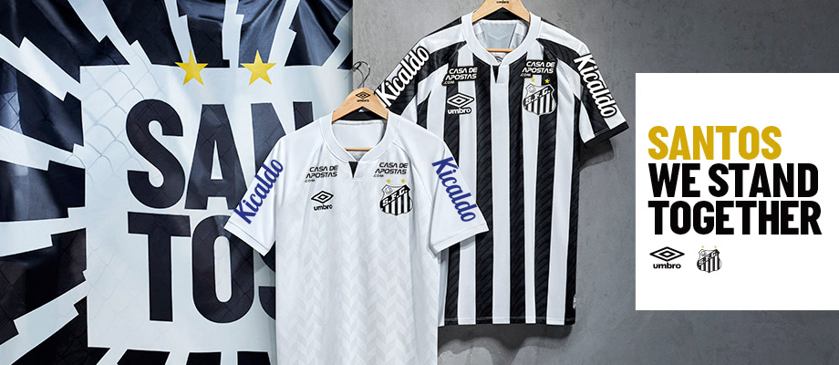 Em live com ídolos, Santos lança novos uniformes