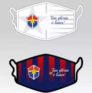 Clube da Série D lança máscara personalizada que lembra camisa do Barcelona