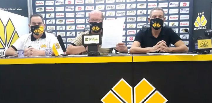 Dal Farra revela indicação de sucessor ao Criciúma e promete empenho no fim do ciclo