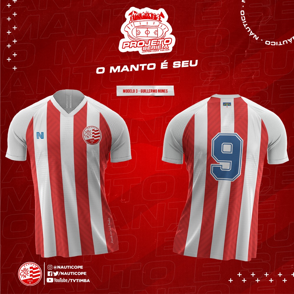 Náutico abre votação para escolha de uniforme comemorativo. VEJA FOTOS!