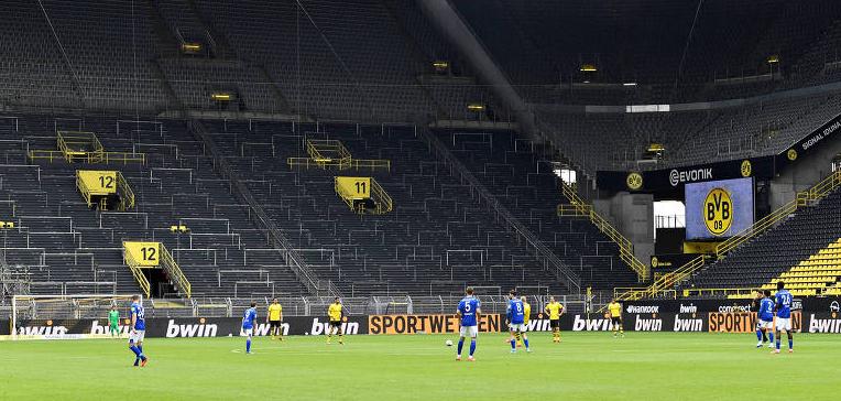 Sem torcida, desempenho dos mandantes cai 20% após retomada do Campeonato Alemão