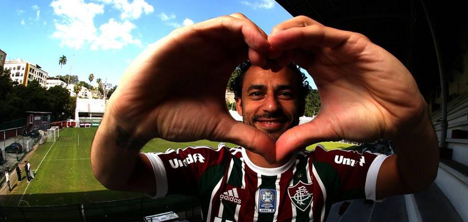 Em Belo Horizonte, Fred participa de treino por videoconferência no Fluminense