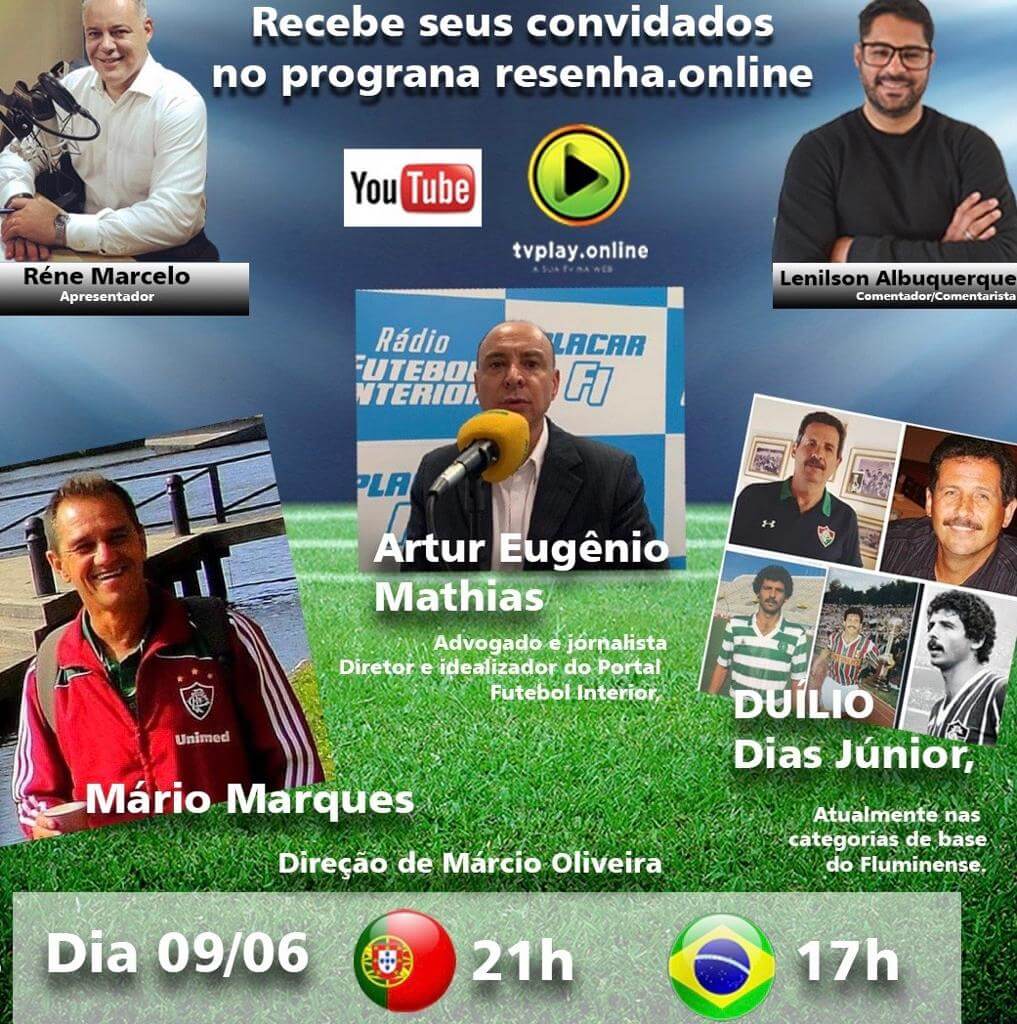 Diretor do Futebol Interior participa de programa na TV portuguesa