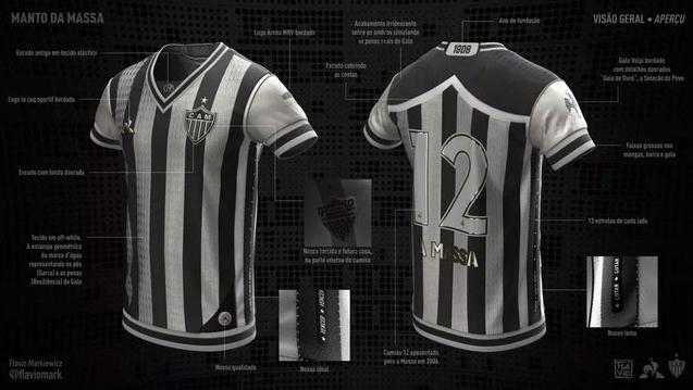 Atlético-MG revela camisa desenhada por torcedor. VEJA A FOTO AQUI!