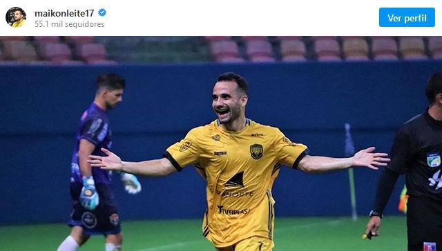 Ex-Palmeiras e Santos, Maikon Leite deixa clube novato do Norte: “Muito obrigado”