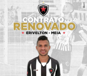 Apesar de ainda não ter marcado gols, time da Série C renova com meio-campista