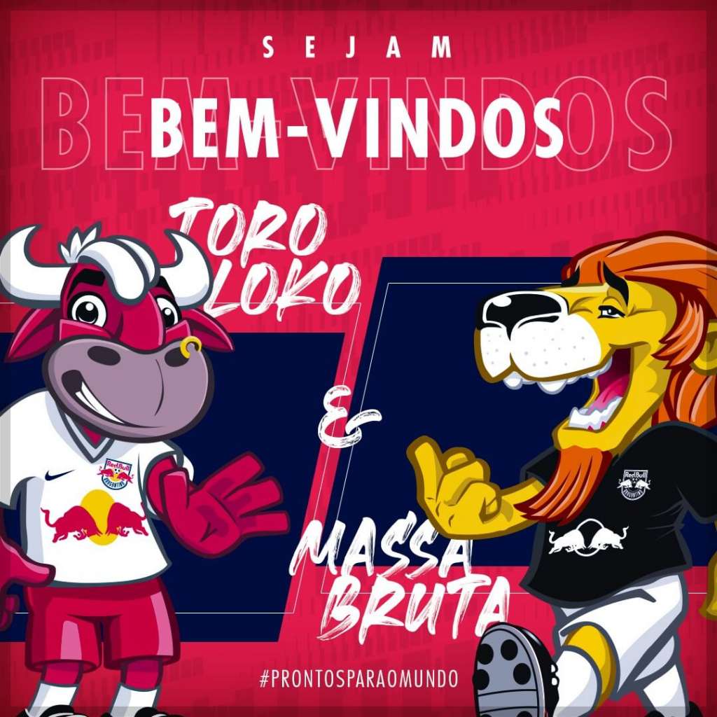 Novos mascotes do Red Bull Bragantino