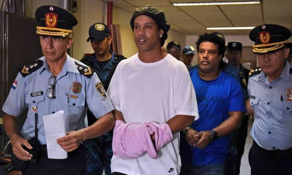 Ronaldinho é preso mais badalado de 2020