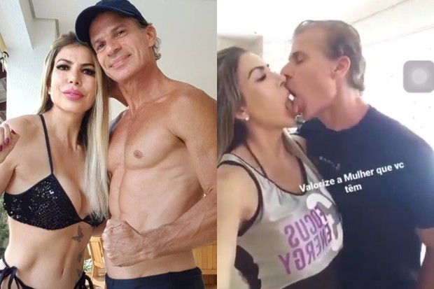 Túlio Maravilha ‘lasca’ beijão na mulher e quebra a internet