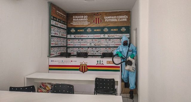 Série B: Focado no retorno aos treinos, Sampaio Corrêa prepara ações contra o covid