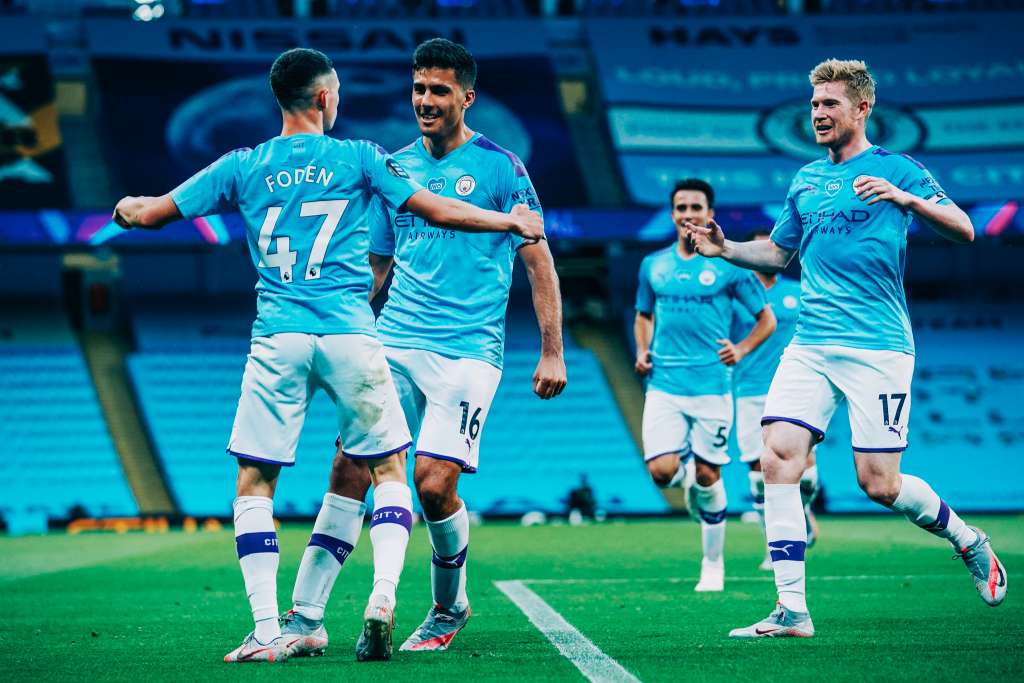 De lavada é mais gostoso. (Foto: Manchester City / Divulgação)