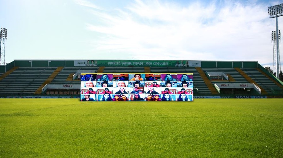 Catarinense: Chapecoense prepara telão com torcida virtual na Arena Condá